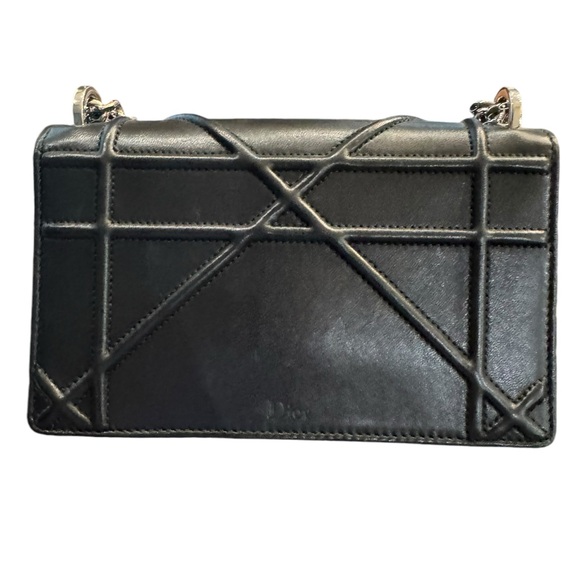 Dior DIORAMA LEATHER CROSSBODY BAG Black - Picture 8 of 14